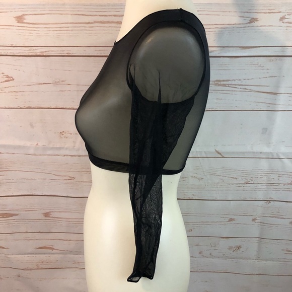 Spanx Sheer Fashion Mesh Crop Top - Picture 3 of 7